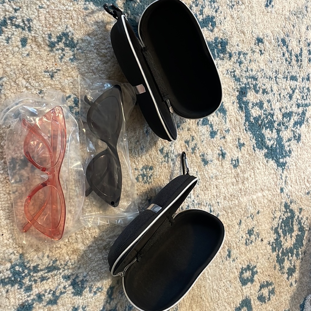 2 cat eye sunglasses brand new! Perfect for spring!!